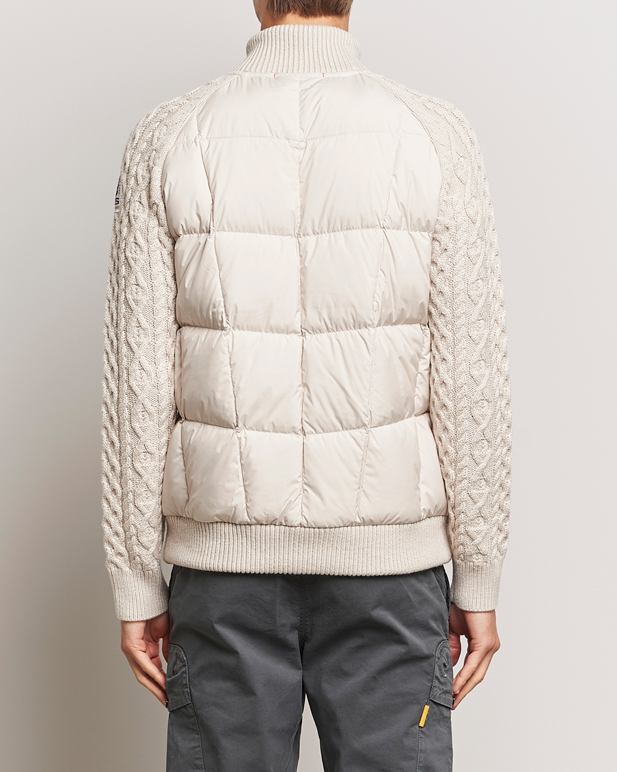 Men | Coats & Jackets | Parajumpers | Great Aran Knitted Hybrid Jacket Bone