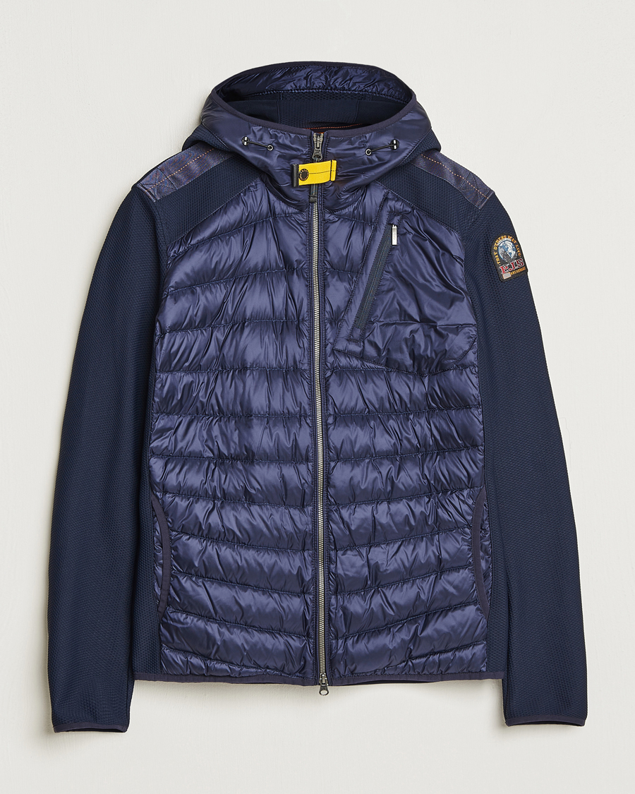 Men | Coats & Jackets | Parajumpers | Nolan Down Hybrid Hooded Jacket Navy