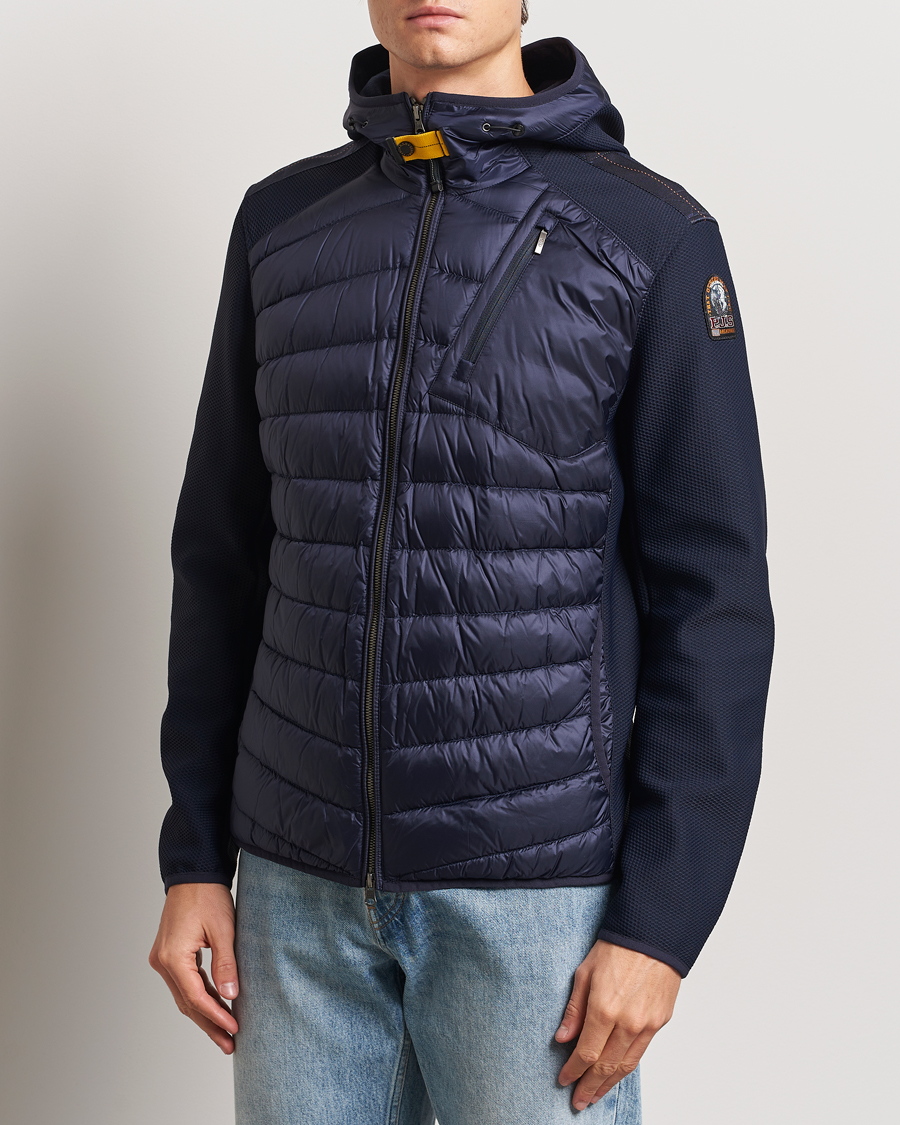 Men | Coats & Jackets | Parajumpers | Nolan Down Hybrid Hooded Jacket Navy