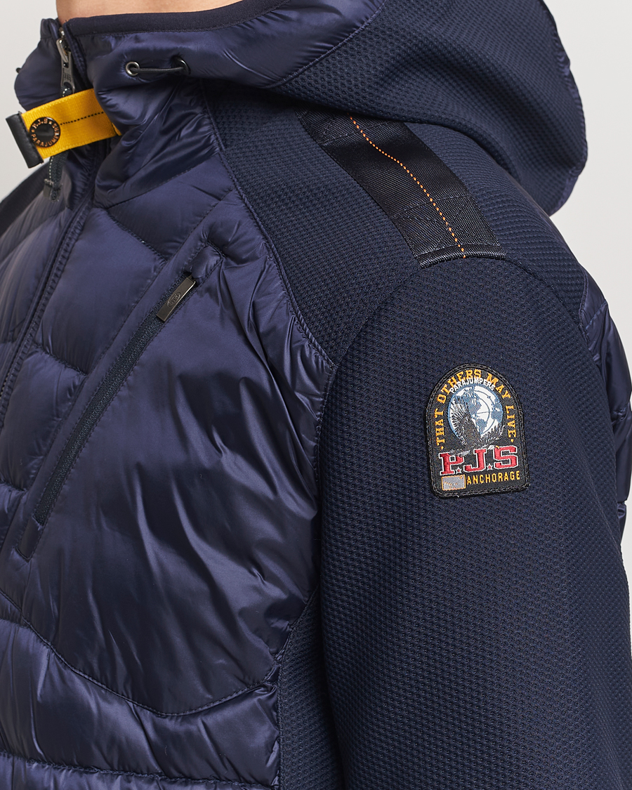 Men | Coats & Jackets | Parajumpers | Nolan Down Hybrid Hooded Jacket Navy