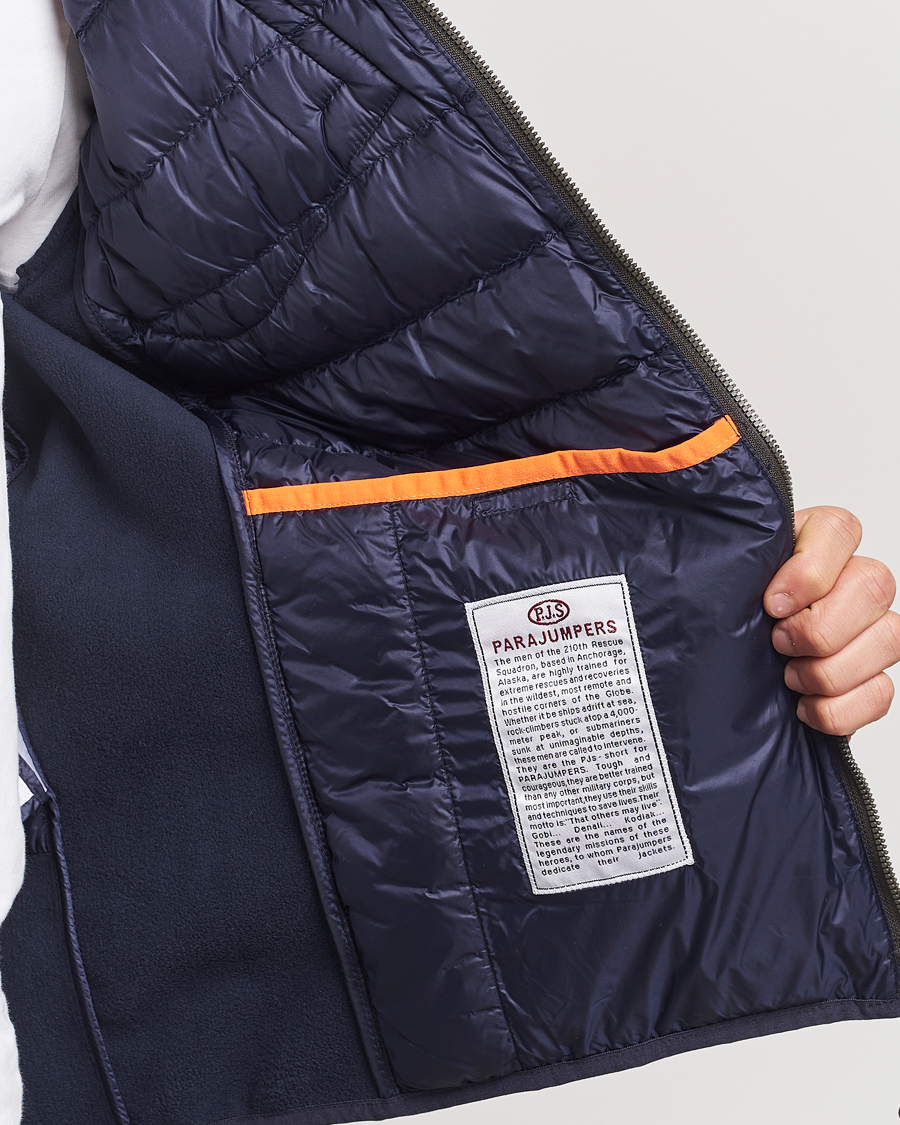 Men | Coats & Jackets | Parajumpers | Nolan Down Hybrid Hooded Jacket Navy