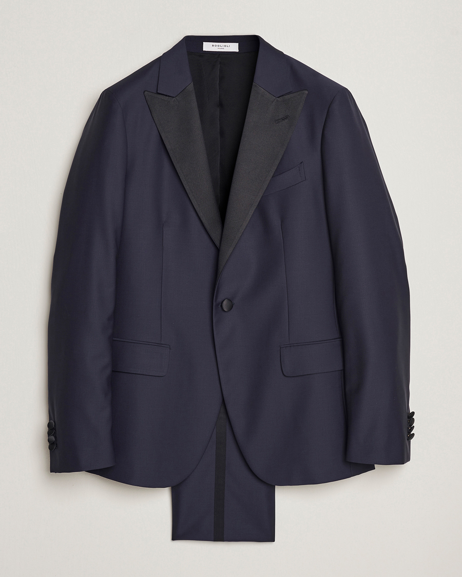 Men | Suits | Boglioli | Milano Single Breasted Tuxedo Navy