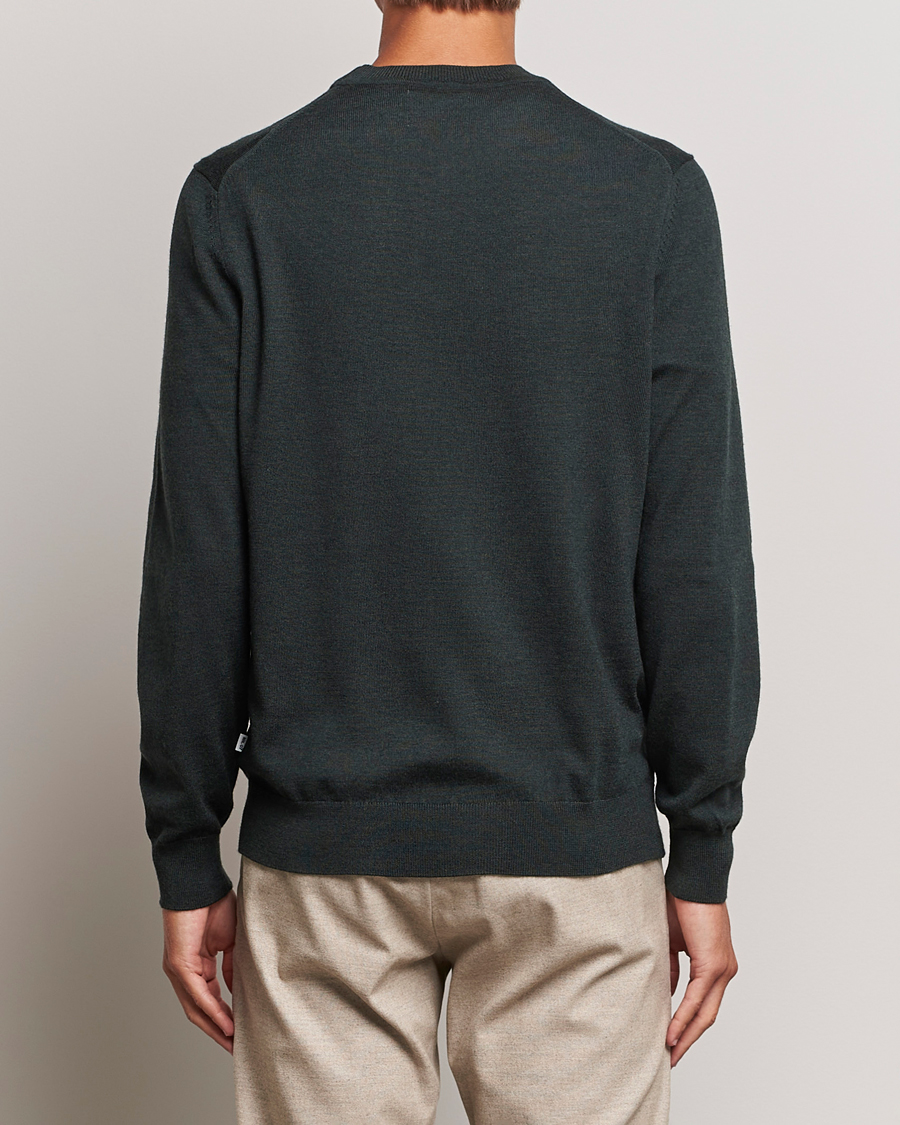 Men | Sweaters & Knitwear | NN07 | Ted Merino Crew Neck Pullover Dark Army