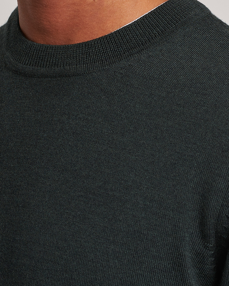 Men | Sweaters & Knitwear | NN07 | Ted Merino Crew Neck Pullover Dark Army