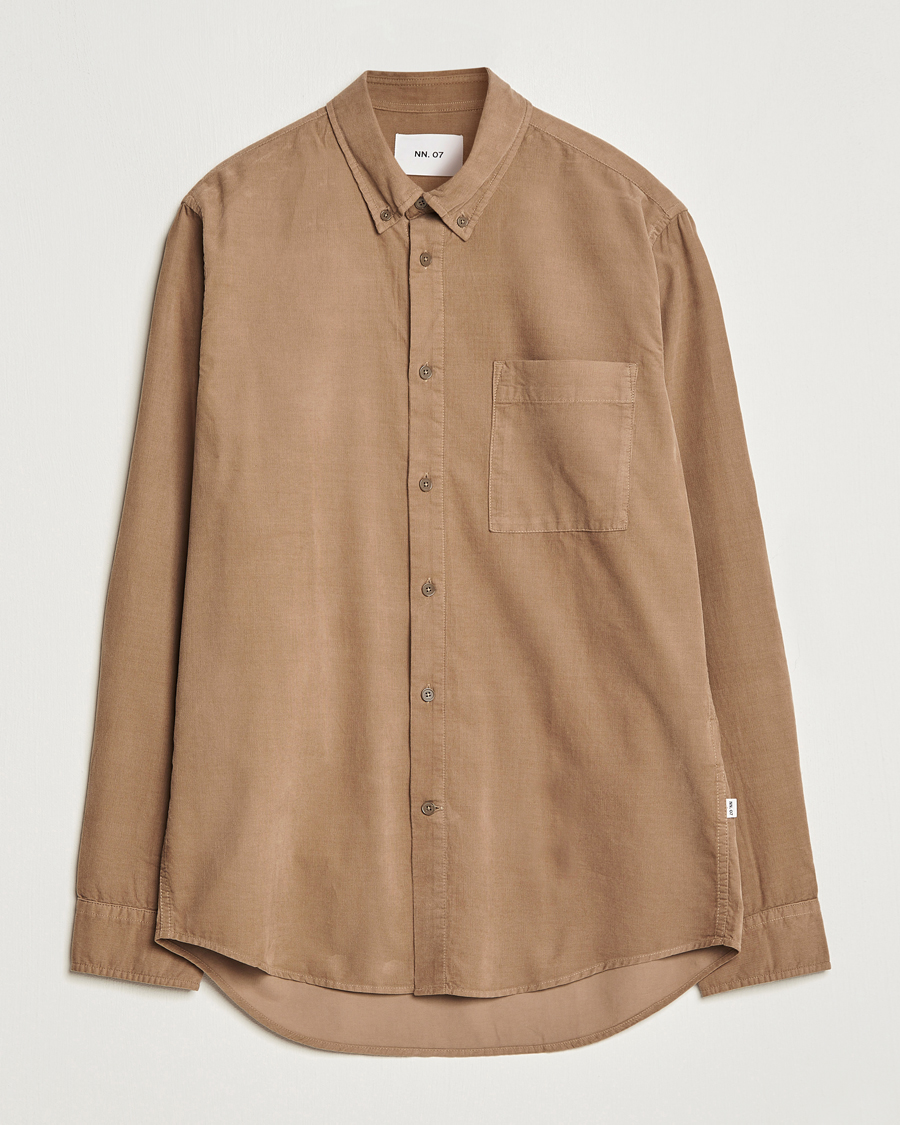 Men | Shirts | NN07 | Arne Baby Cord Shirt Shitake