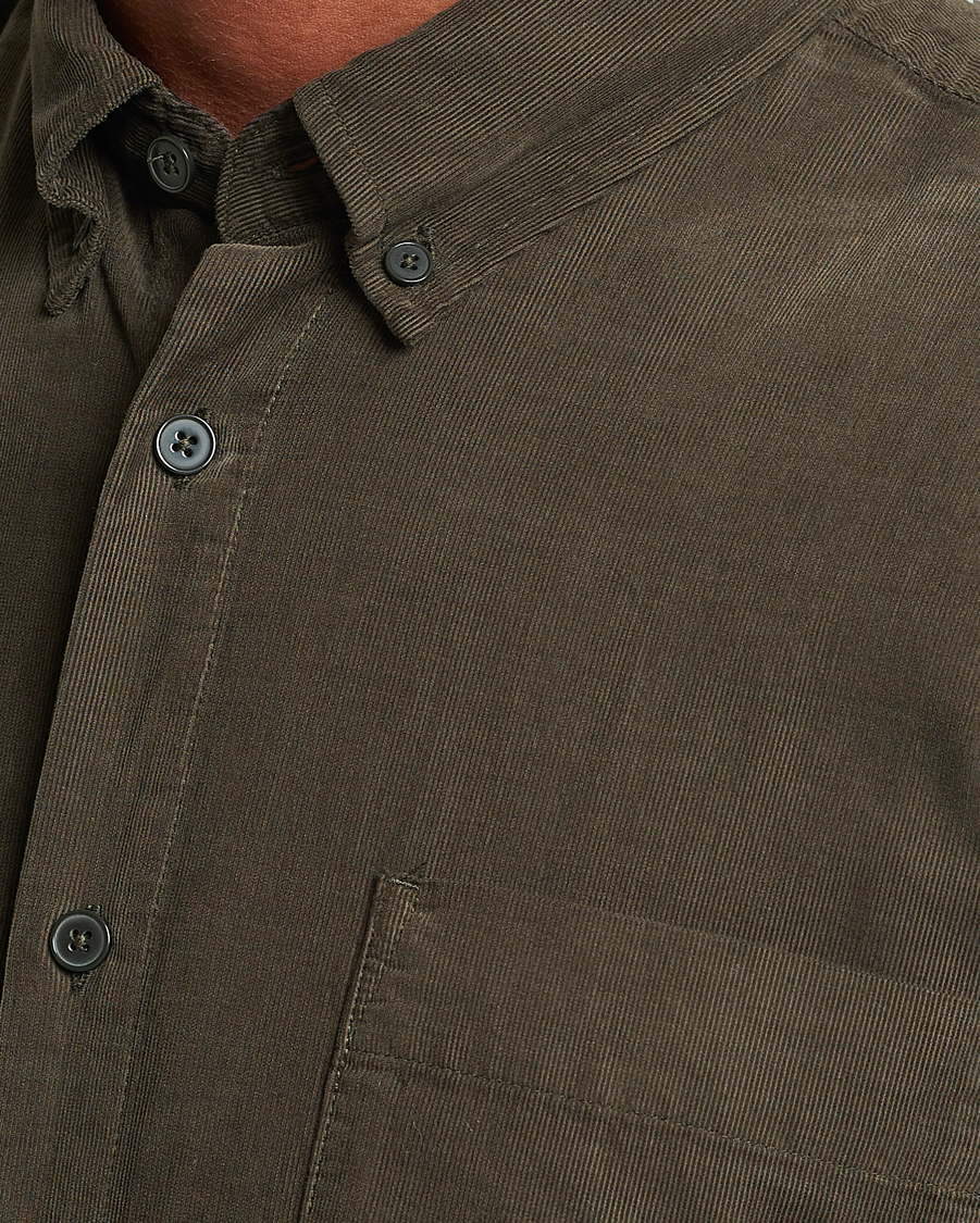 Men | Shirts | NN07 | Arne Baby Cord Shirt Dark Army