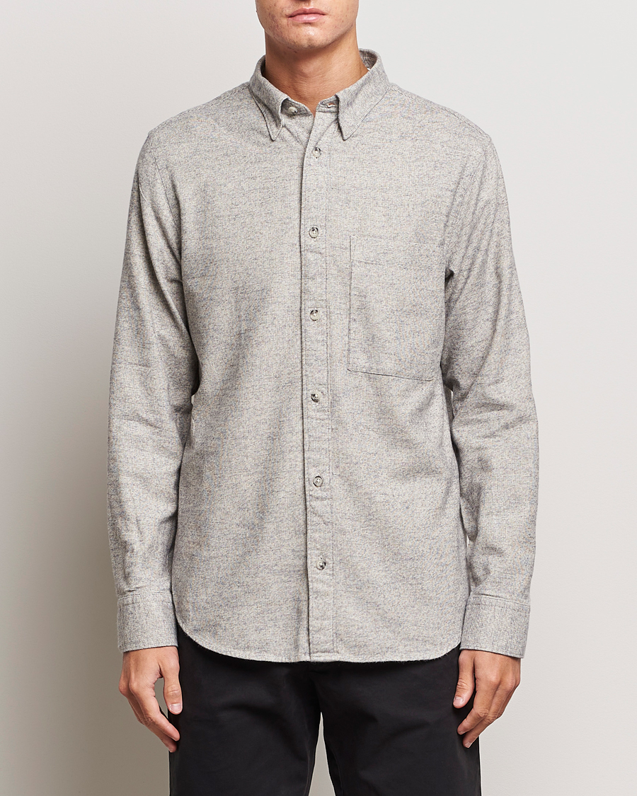 Men | Shirts | NN07 | Cohen Brushed Flannel Shirt Black Multi