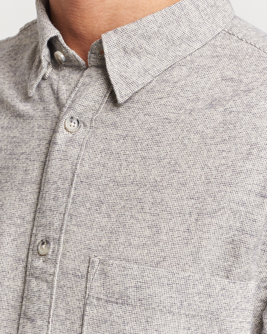 Men | Shirts | NN07 | Cohen Brushed Flannel Shirt Black Multi