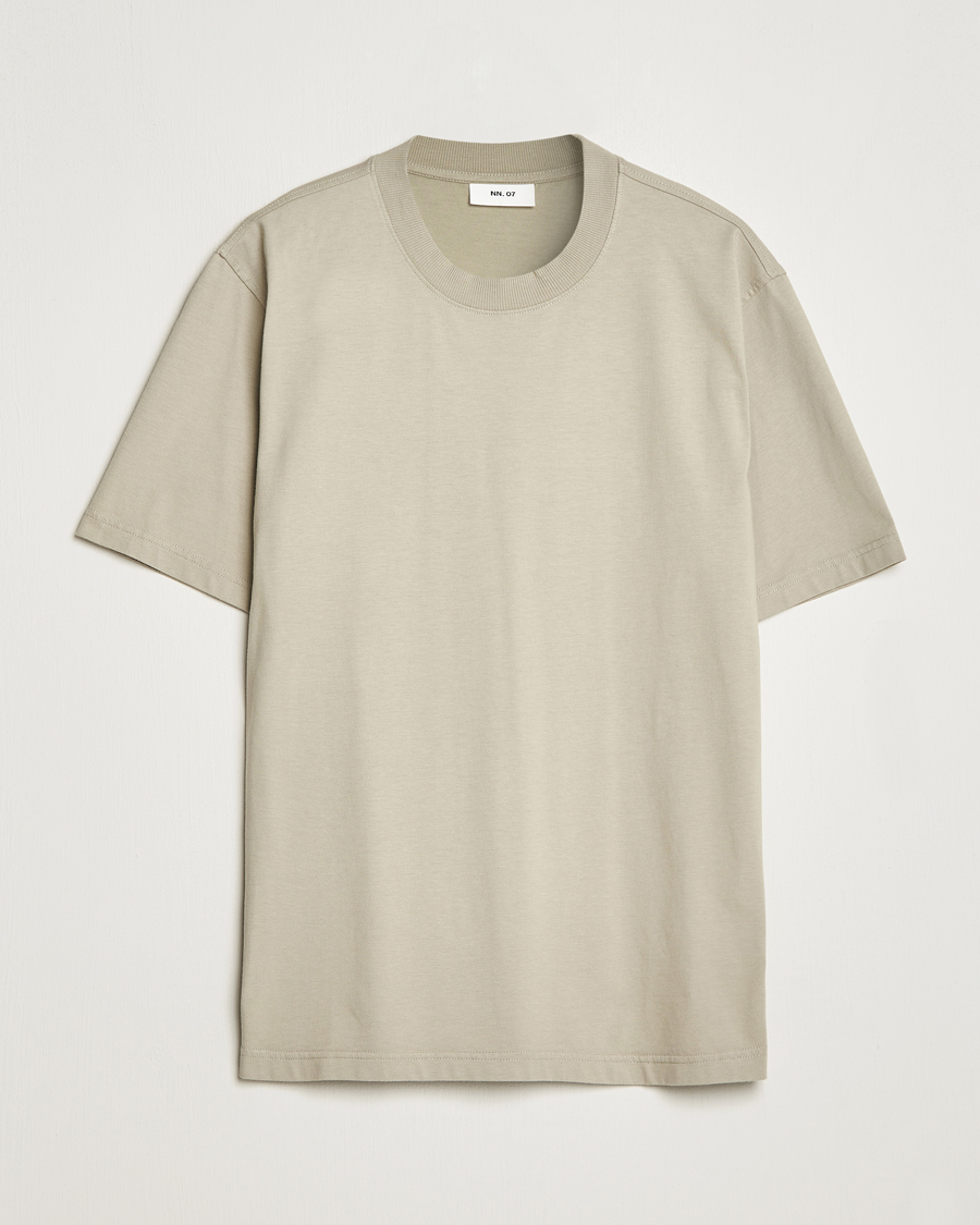 Men | T-Shirts | NN07 | Adam Pima Crew Neck T-Shirt Fog