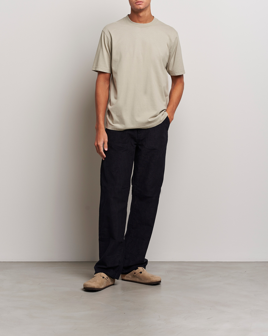 Men | T-Shirts | NN07 | Adam Pima Crew Neck T-Shirt Fog