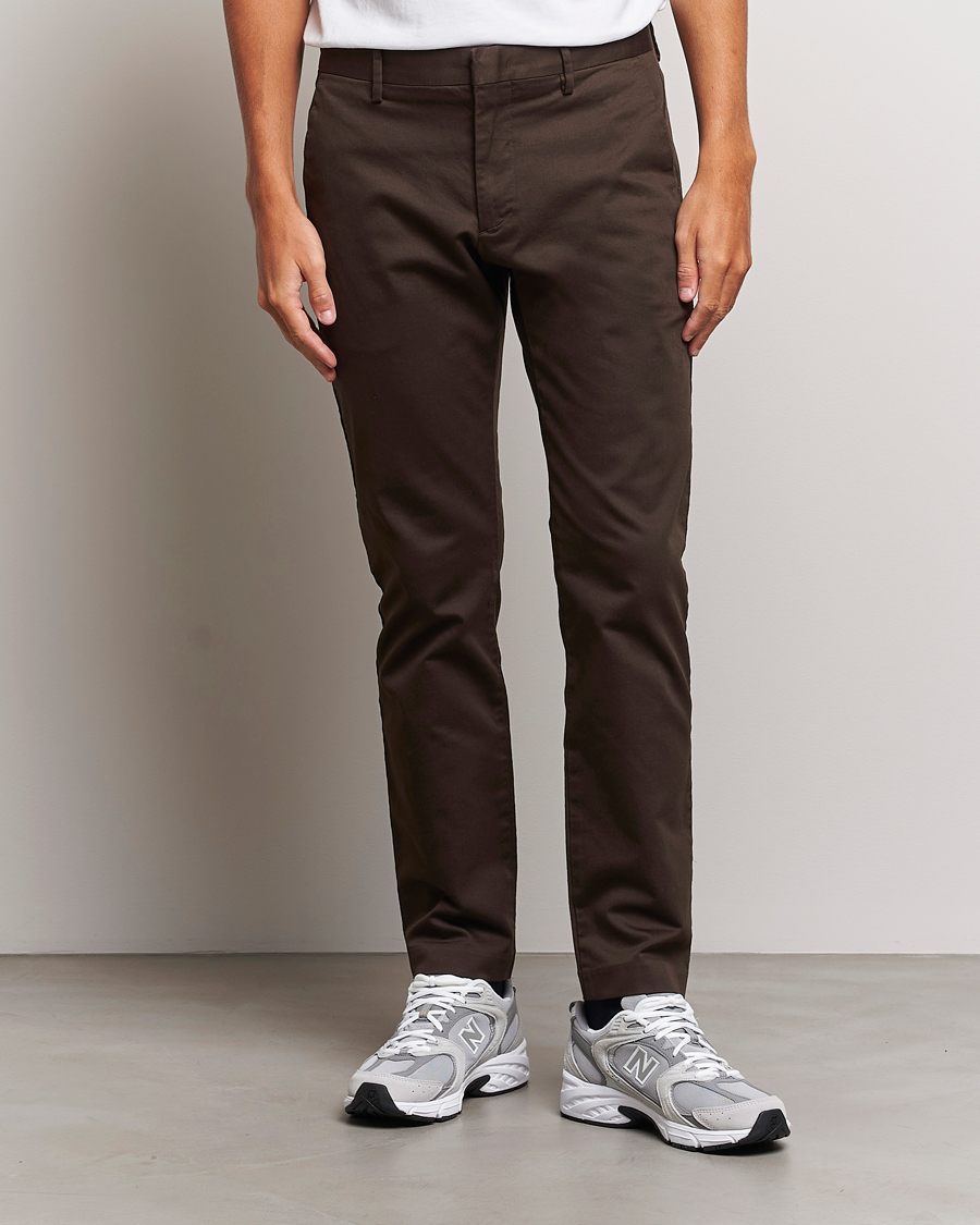 Men | Trousers | NN07 | Theo Regular Fit Chinos Demitasse Brown