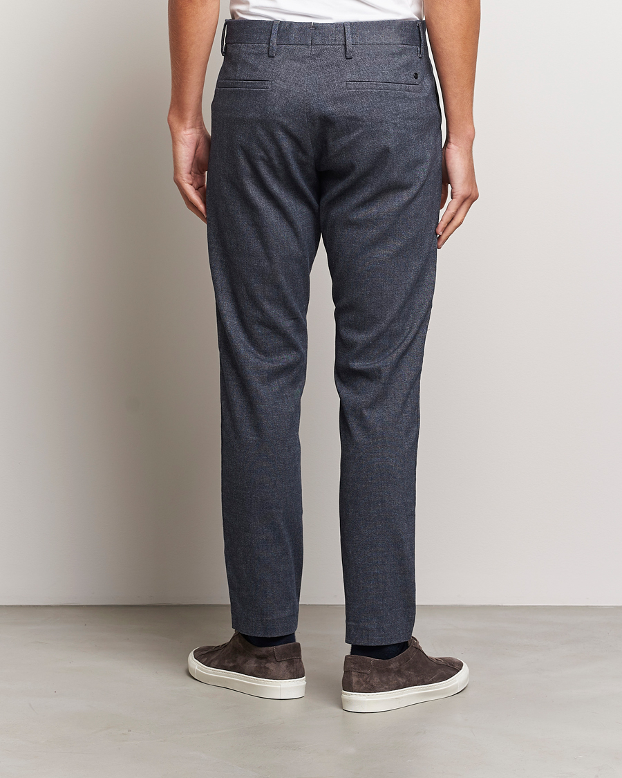 Men | Trousers | NN07 | Theo Brushed Cotton Trousers Navy Blue
