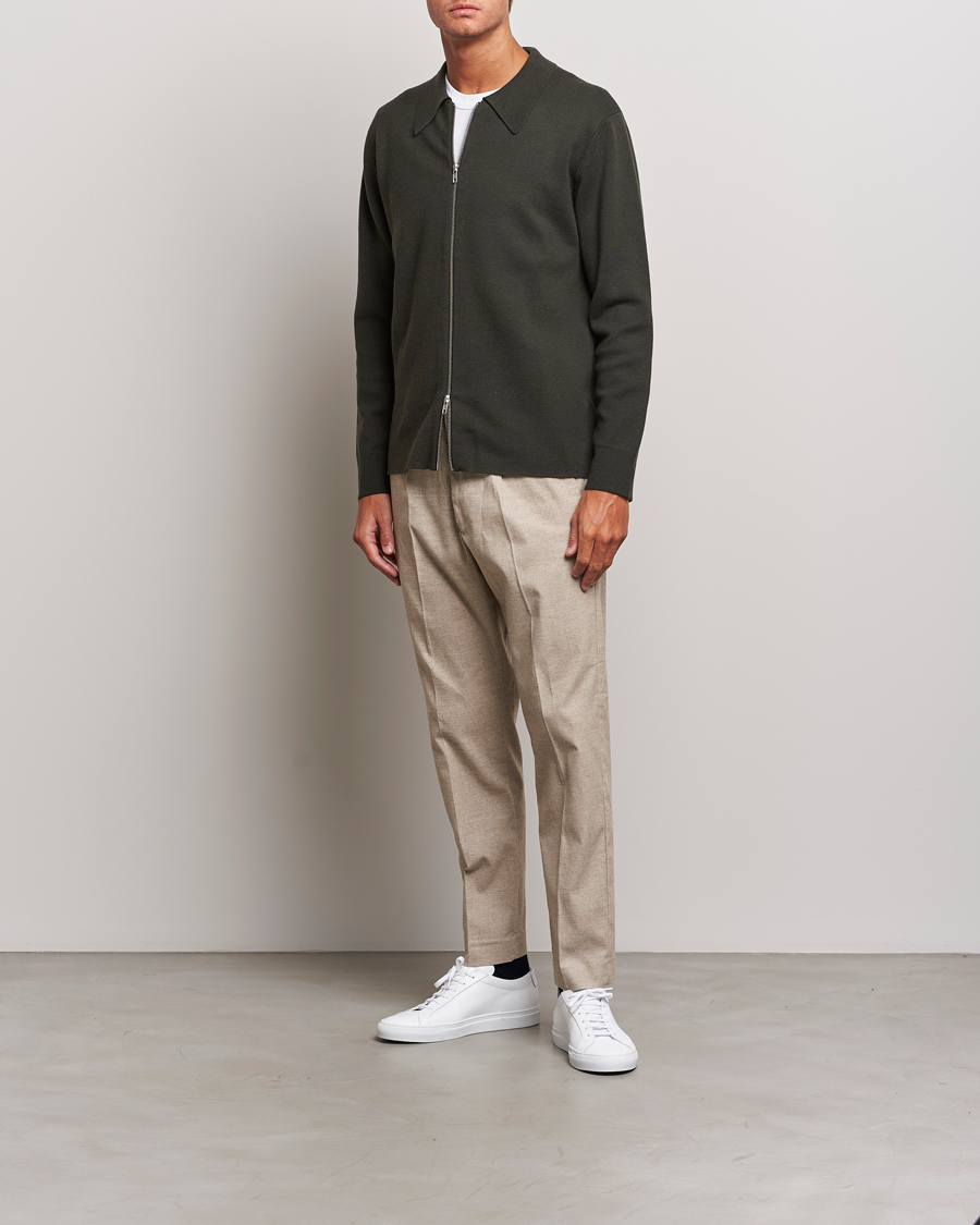 Men | Trousers | NN07 | Bill Wool Pleated Trousers Cement