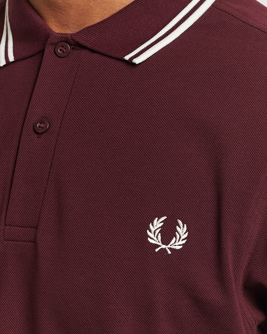 Men | Polo Shirts | Fred Perry | Twin Tipped Polo Shirt Oxblood