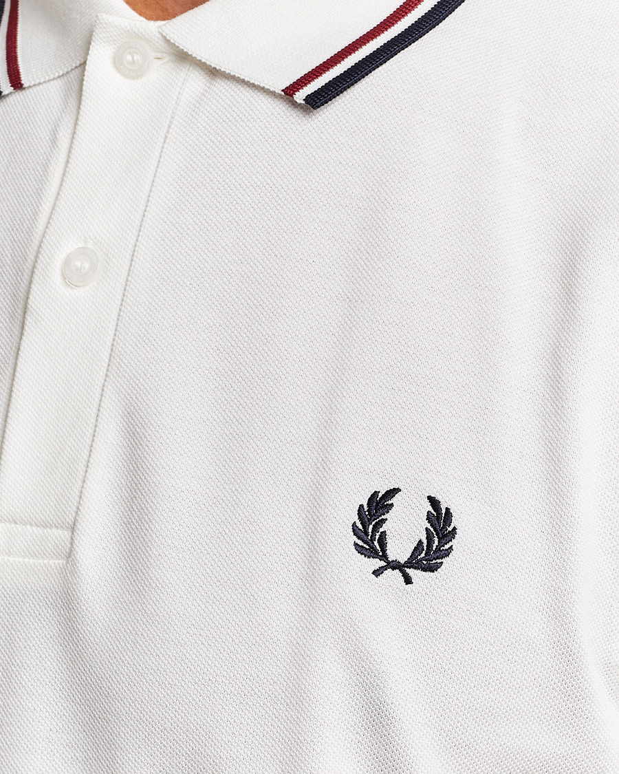 Men | Polo Shirts | Fred Perry | Twin Tipped Polo Shirt Snow White