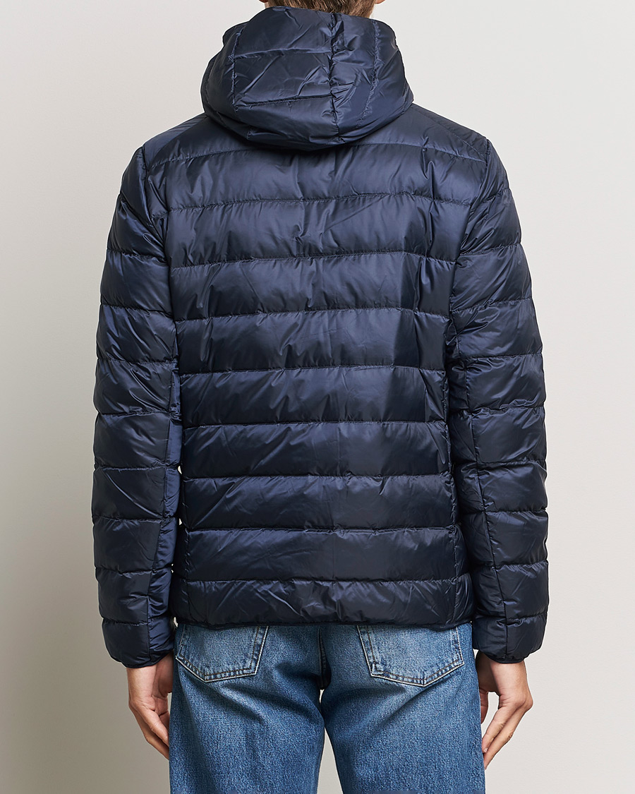 Men | Coats & Jackets | GANT | Light Down Hooded Jacket Evening Blue