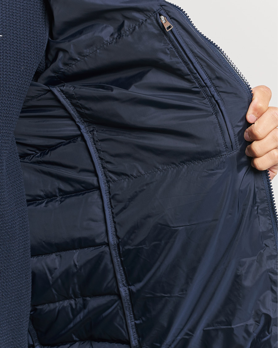 Men | Coats & Jackets | GANT | Light Down Hooded Jacket Evening Blue