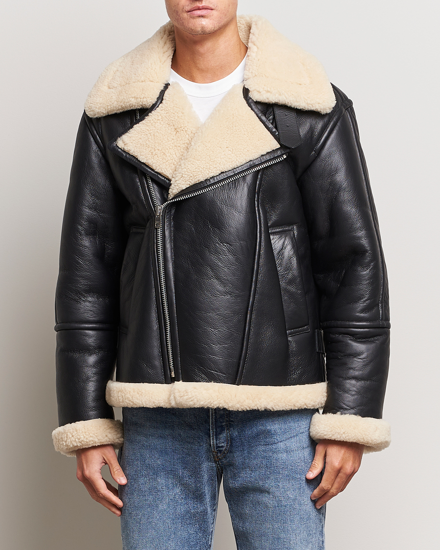 Men | Coats & Jackets | Gant | Heavy Shearling Jacket Black