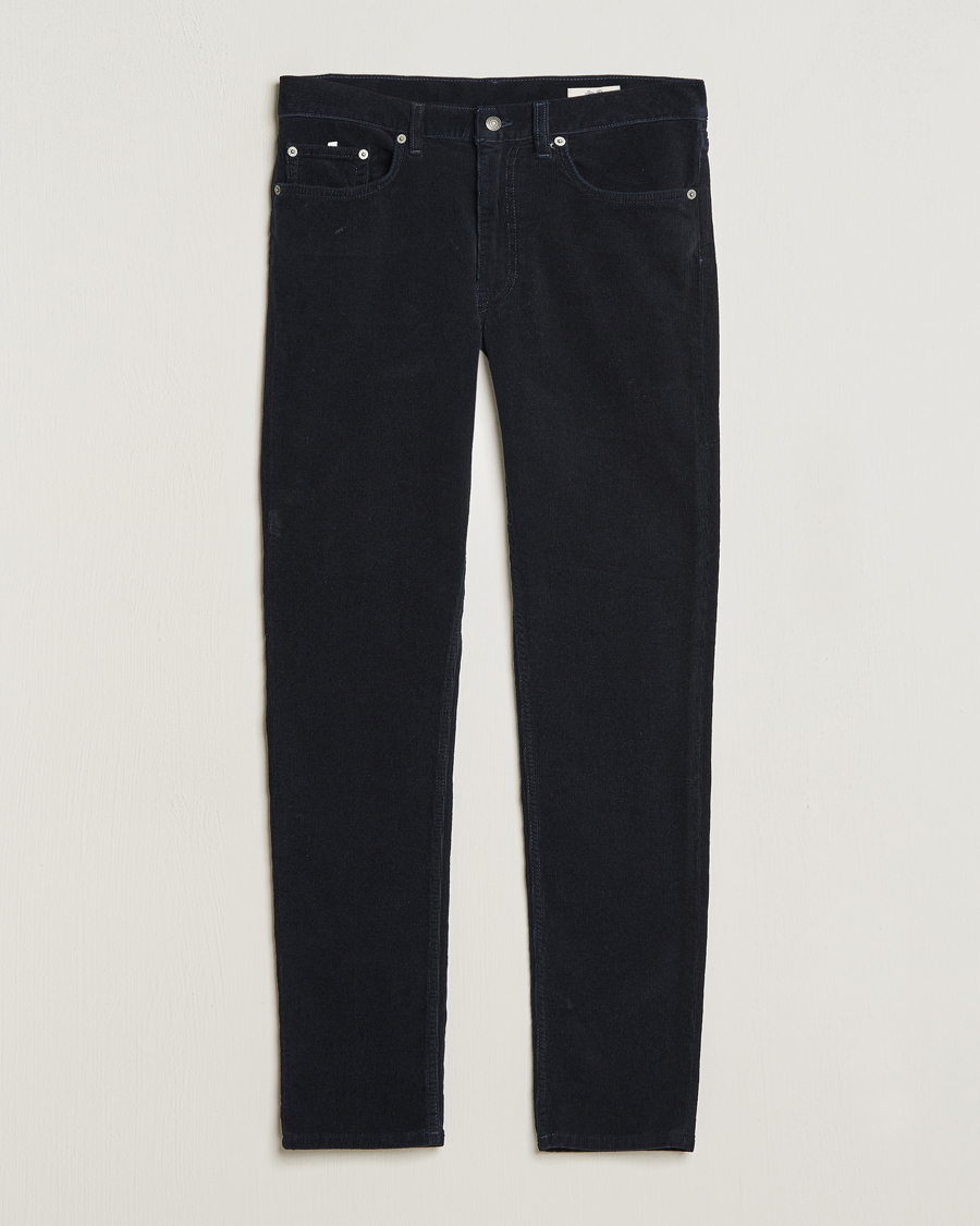 Men | Trousers | Gant | Cord 5-Pocket Jeans Evening Blue