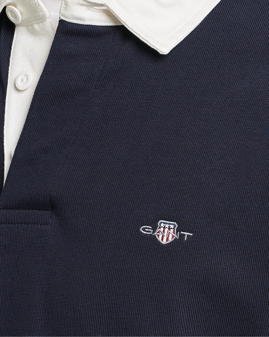 Men | Sweaters & Knitwear | GANT | Reg Shield Heavy Rugger Evening Blue
