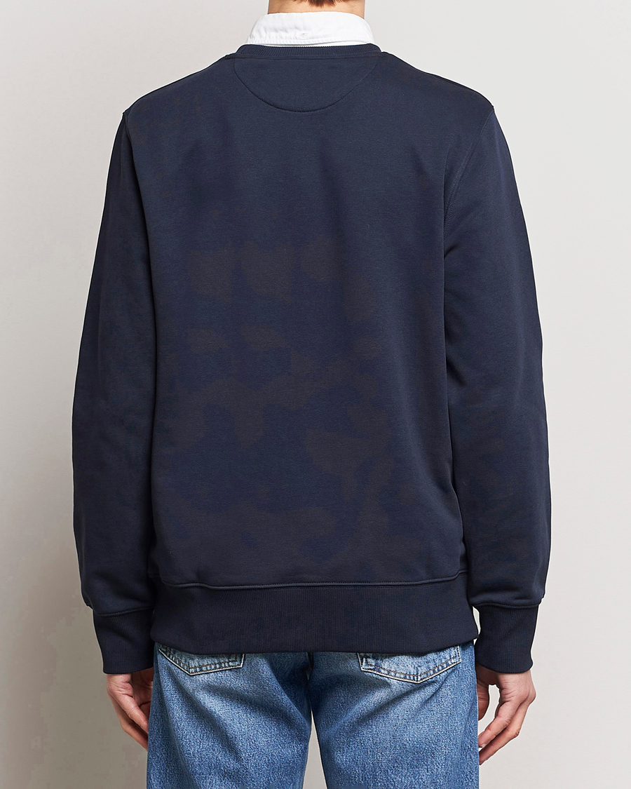 Men | Sweaters & Knitwear | GANT | Original Crew Neck Sweatshirt Evening Blue