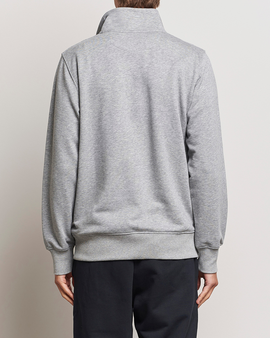 Men | Sweaters & Knitwear | GANT | Original Shield Half Zip Sweater Grey Melange