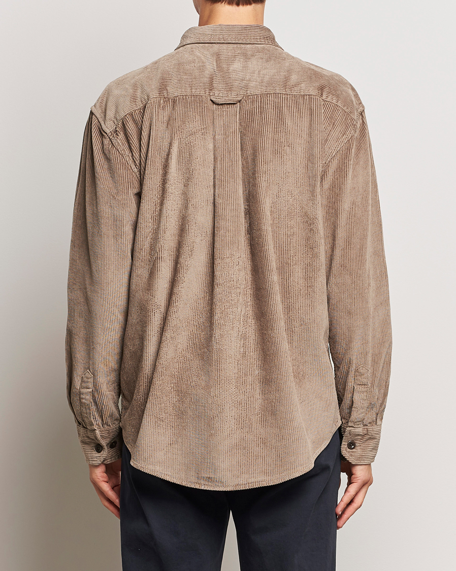 Men | Shirts | GANT | Relaxed Fit Corduroy Overshirt Desert Brown