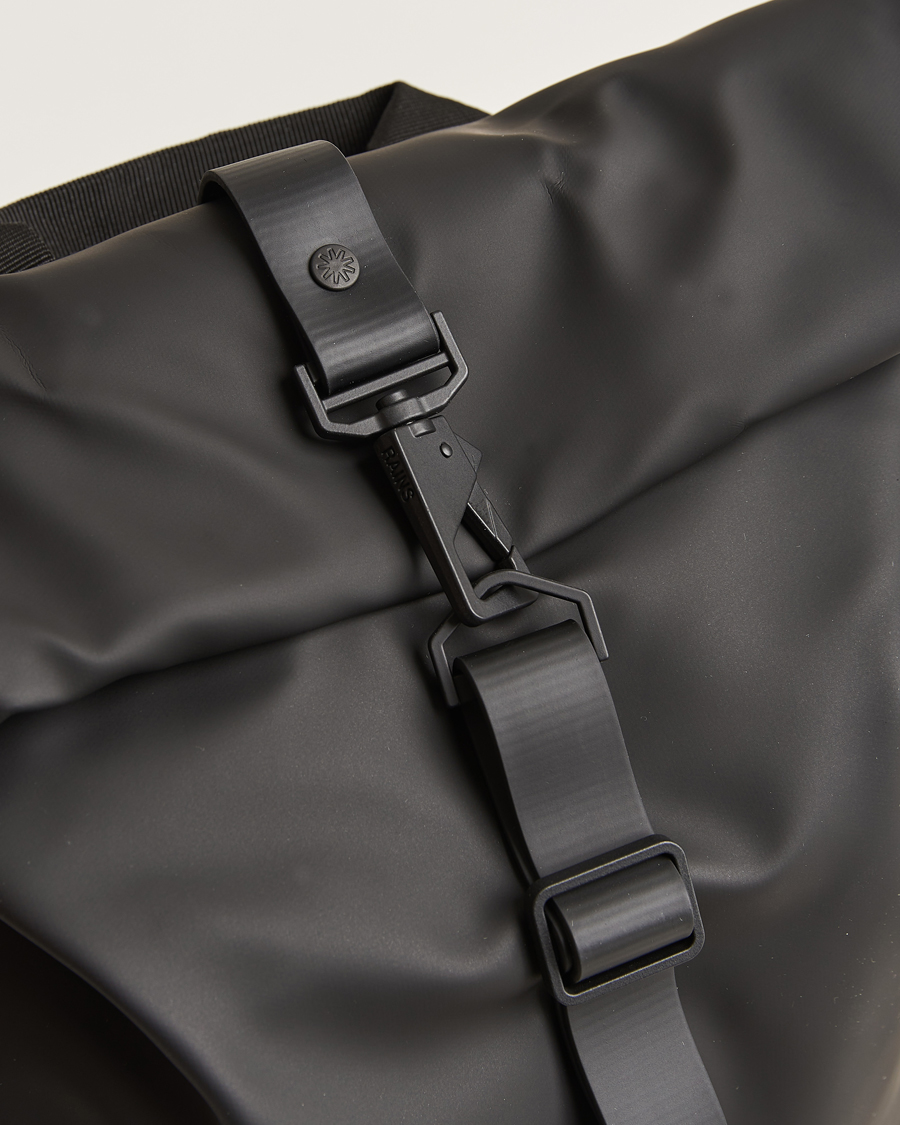 Men | Bags | RAINS | Rolltop Rucksack Black