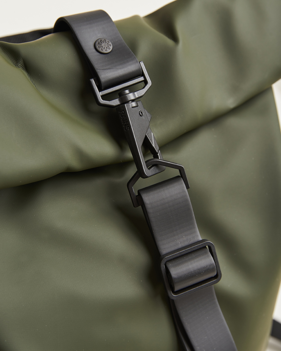 Men | Bags | RAINS | Rolltop Rucksack Green