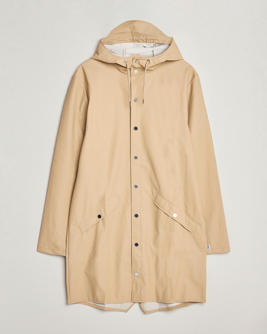 Men | Coats & Jackets | RAINS | Long Jacket Sand
