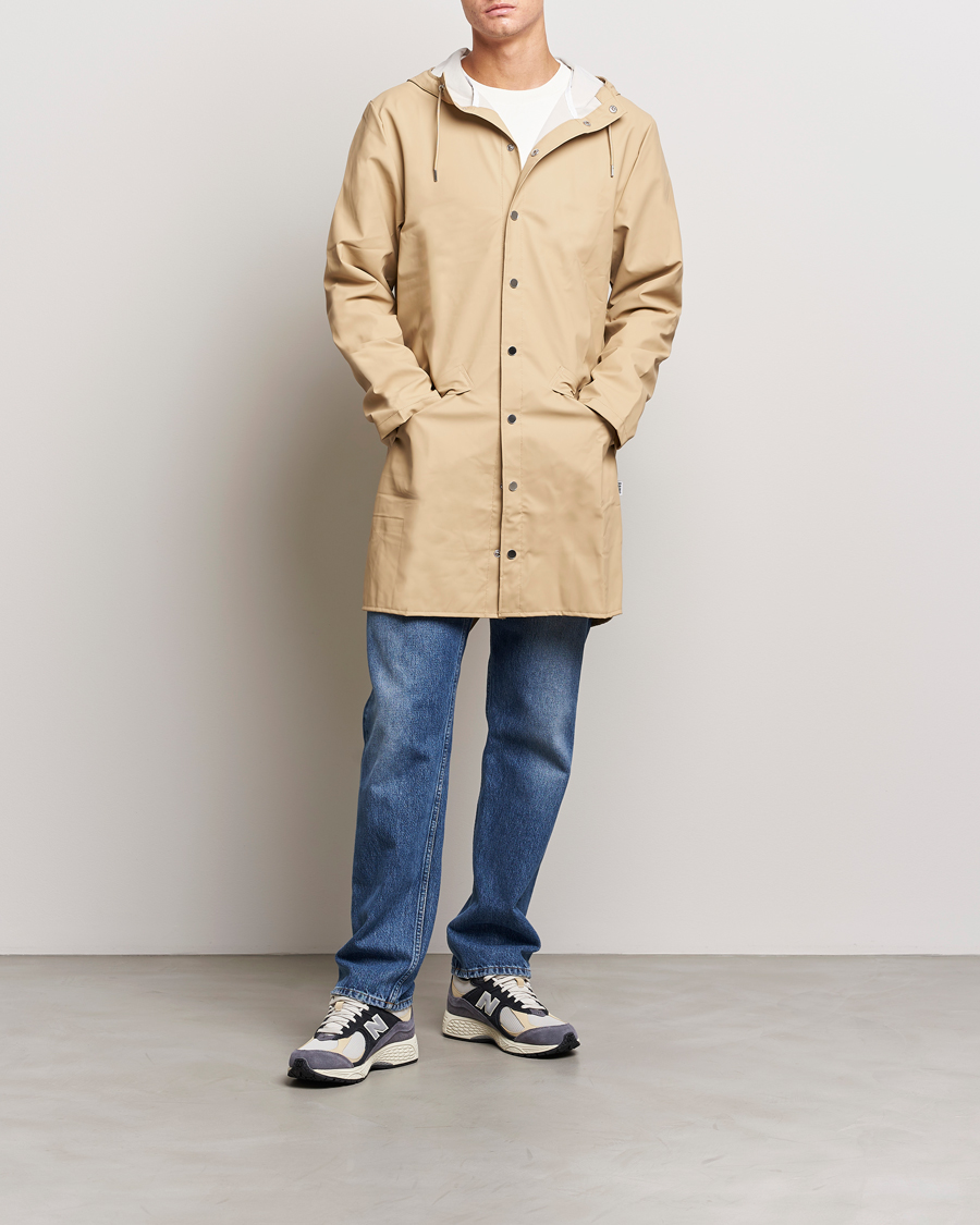 Men | Coats & Jackets | RAINS | Long Jacket Sand