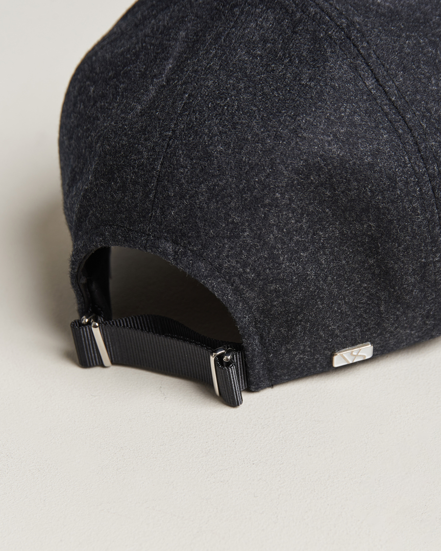 Men | Hats & Caps | Varsity Headwear | Flannel Baseball Cap Jade Black