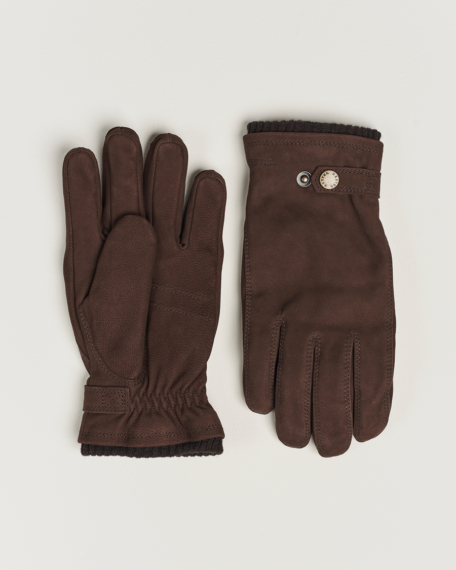 Men | Gloves | Hestra | Bergsvik Primaloft Lined Nubuck Glove Espresso