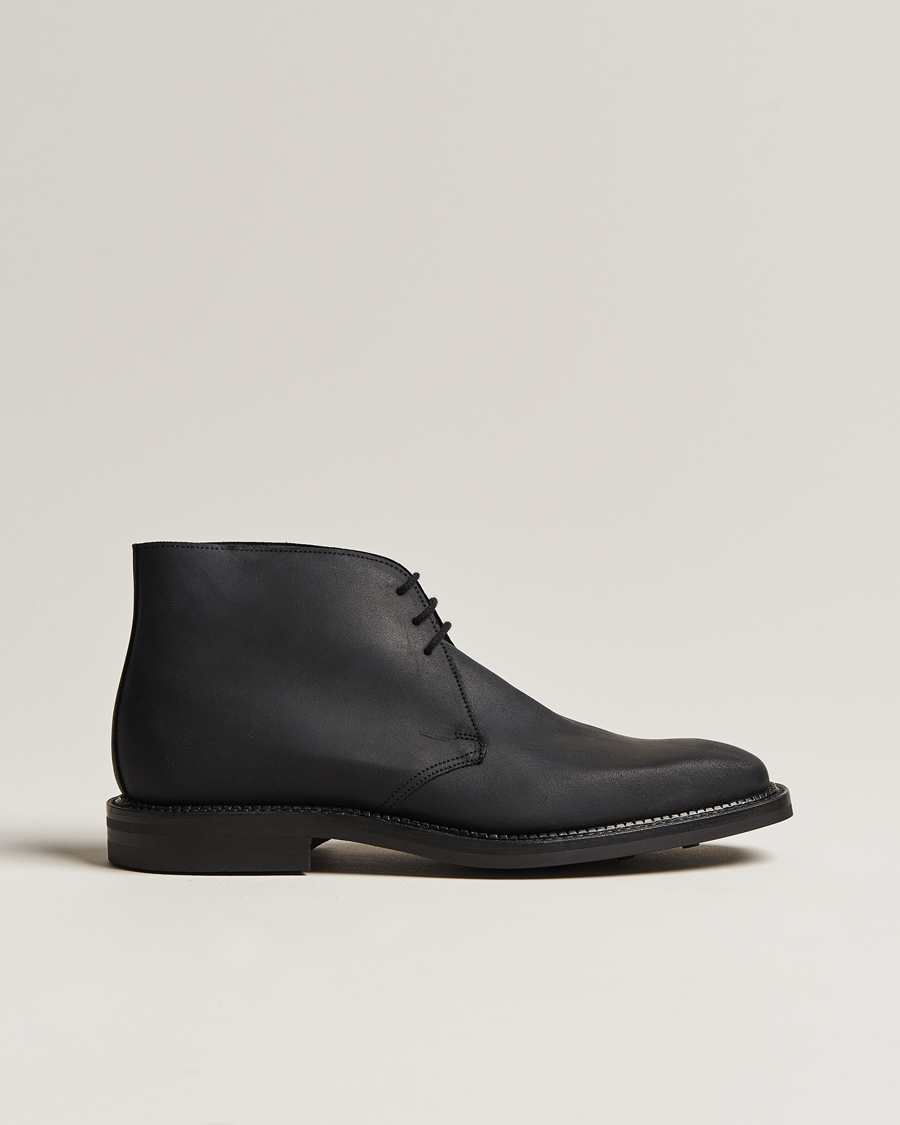 Men | Boots | Crockett & Jones | Molton Chukka Black Rough-Out Suede