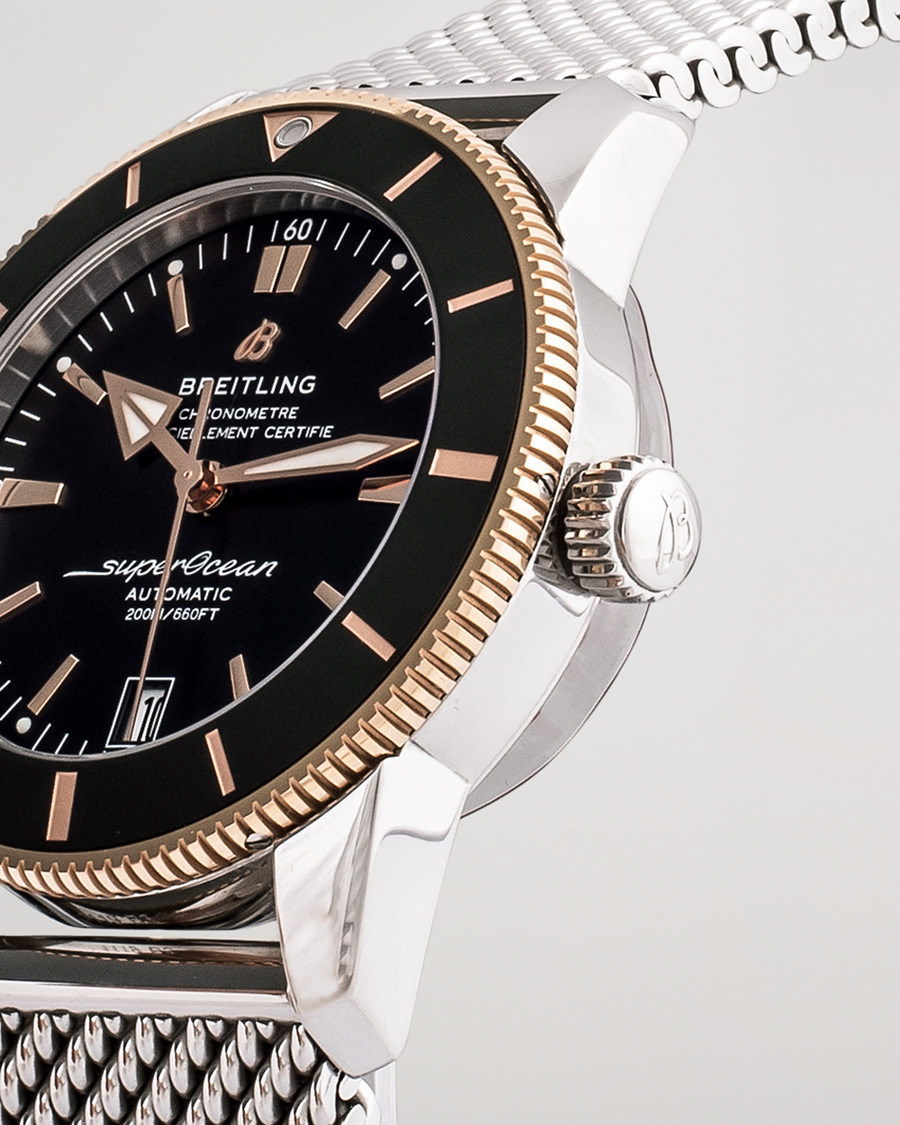 Men | Breitling Pre-Owned Superocean Heritage 42 UB2010 Steel Black | Breitling Pre-Owned | Superocean Heritage 42 UB2010 Steel Black