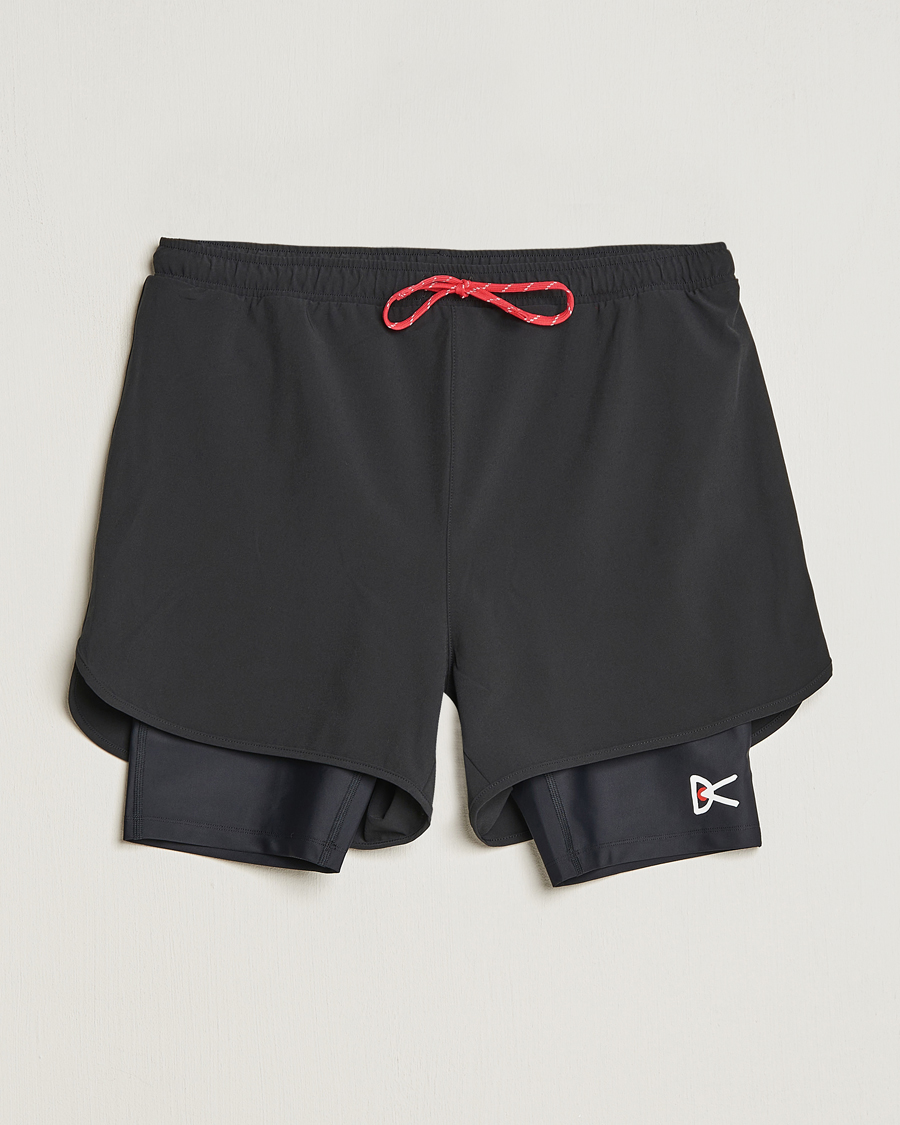 Men | Shorts | District Vision | Layered Pocketed Trail Shorts Black