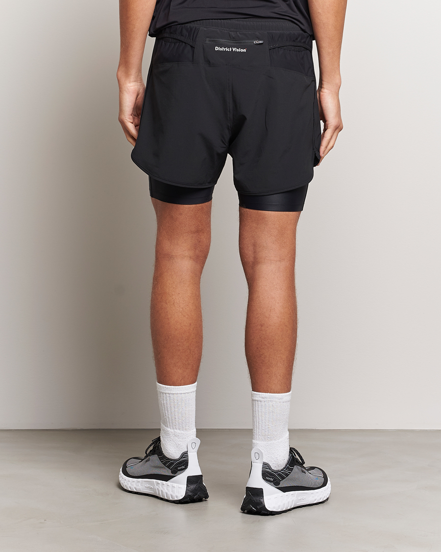Men | Shorts | District Vision | Layered Pocketed Trail Shorts Black