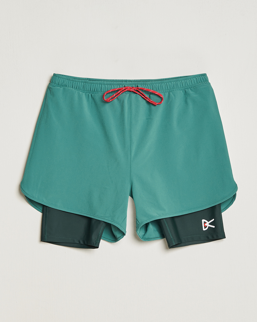 Men | Shorts | District Vision | Layered Pocketed Trail Shorts Pine