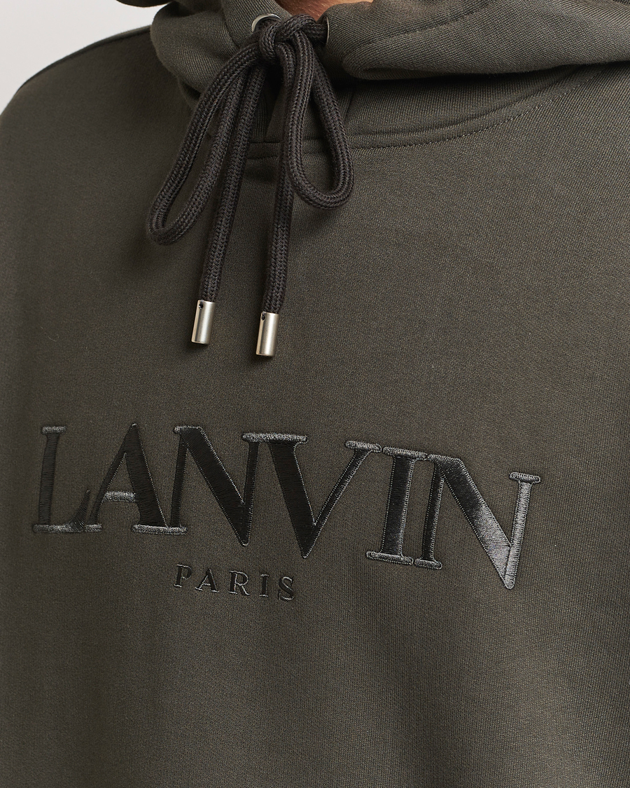 Men | Sweaters & Knitwear | Lanvin | Oversized Logo Hoodie Loden