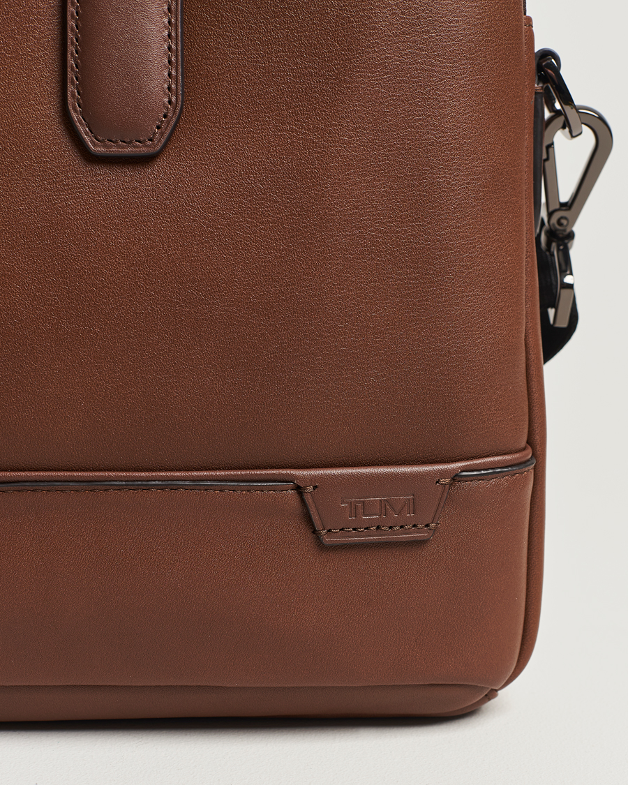 Men | Bags | TUMI | Harrison Sycamore Slim Leather Brief Cognac