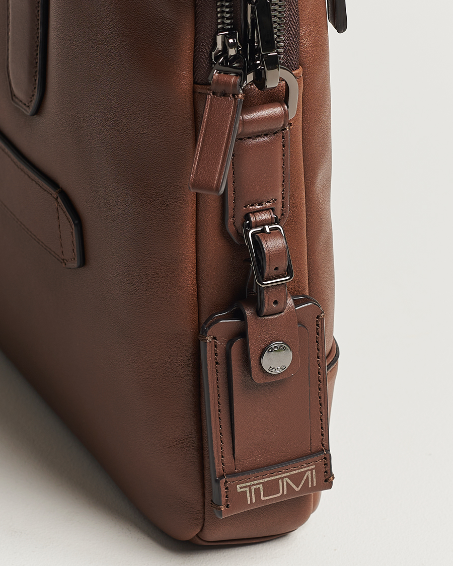Men | Bags | TUMI | Harrison Sycamore Slim Leather Brief Cognac