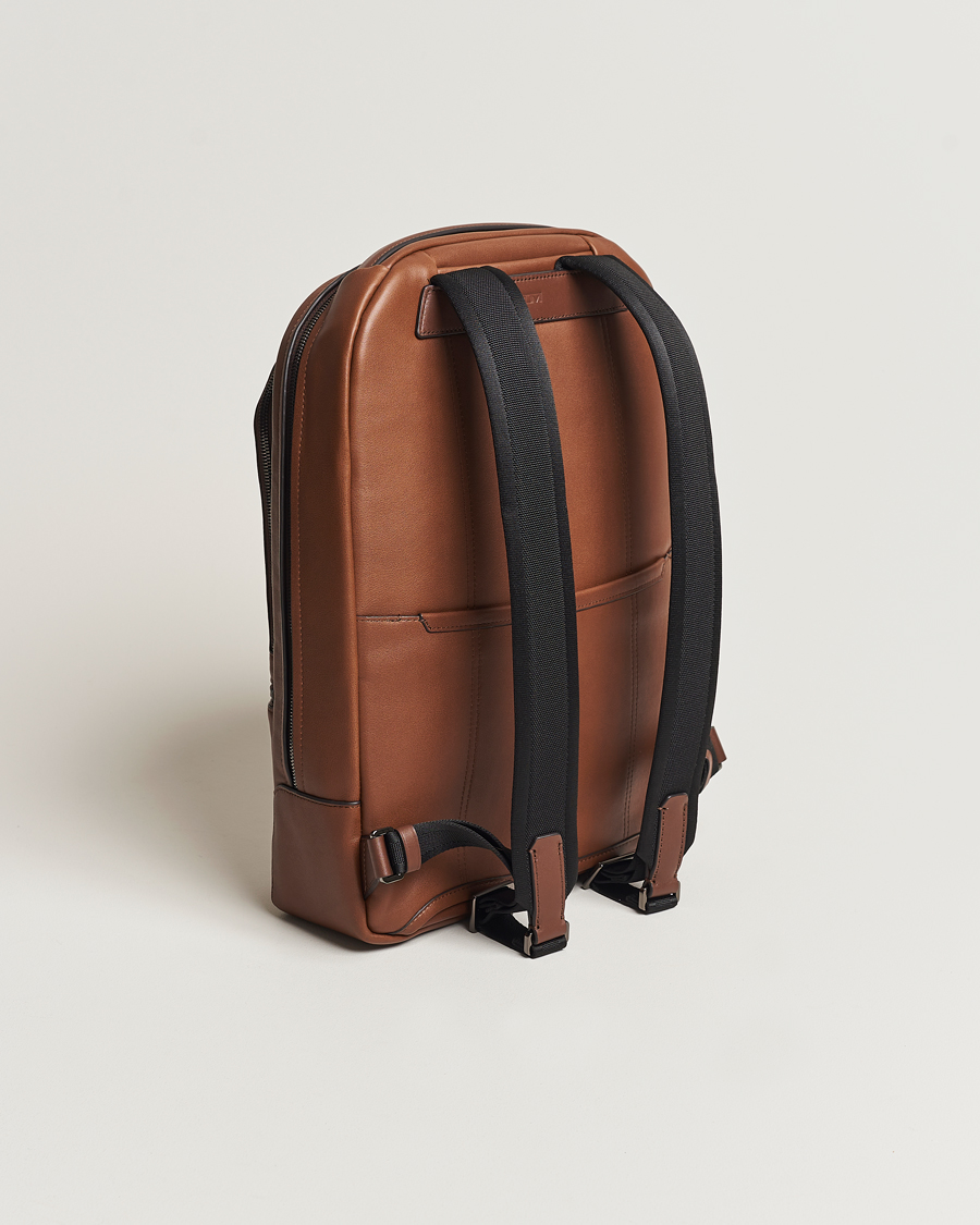 Men | Bags | TUMI | Harrison Bradner Leather Backpack Cognac