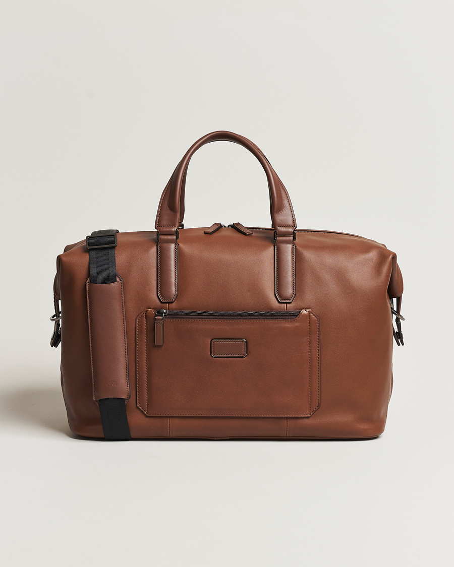Men | Bags | TUMI | Harrison Nelson Leather Duffel Cognac
