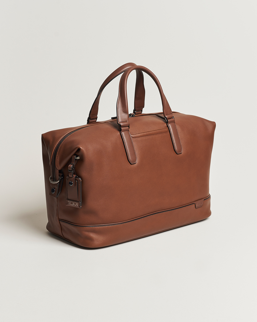 Men | Bags | TUMI | Harrison Nelson Leather Duffel Cognac