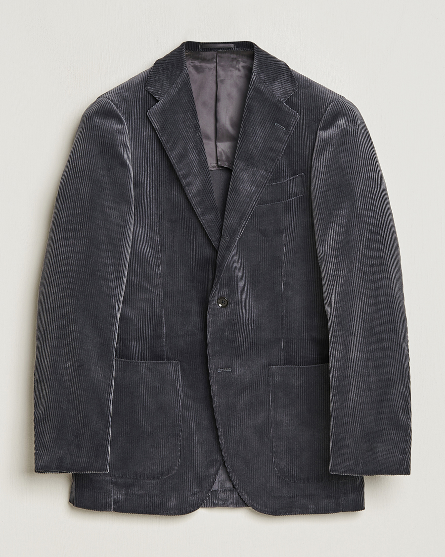 Men | Blazers | Beams F | Corduroy Blazer Charcoal