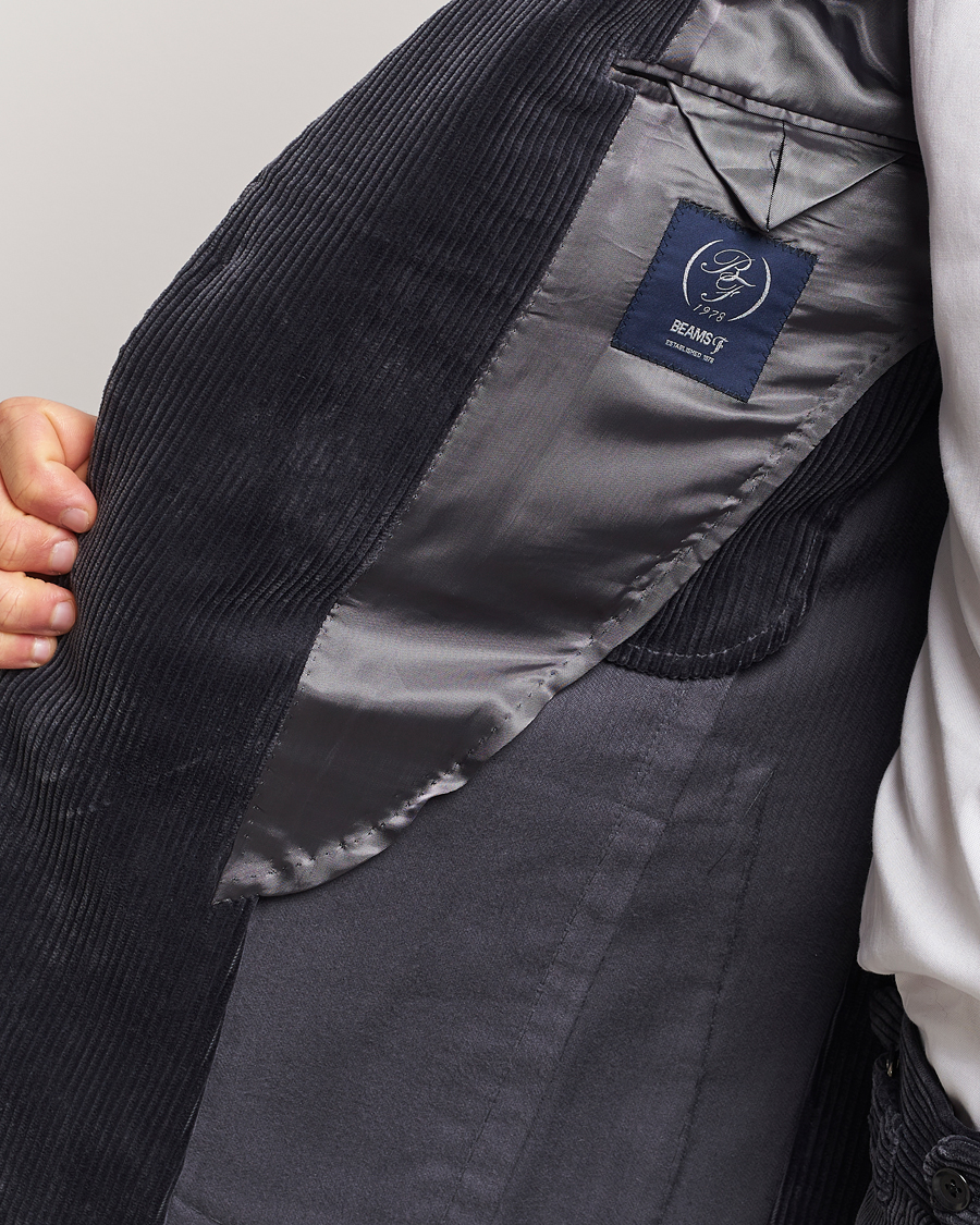 Men | Blazers | Beams F | Corduroy Blazer Charcoal