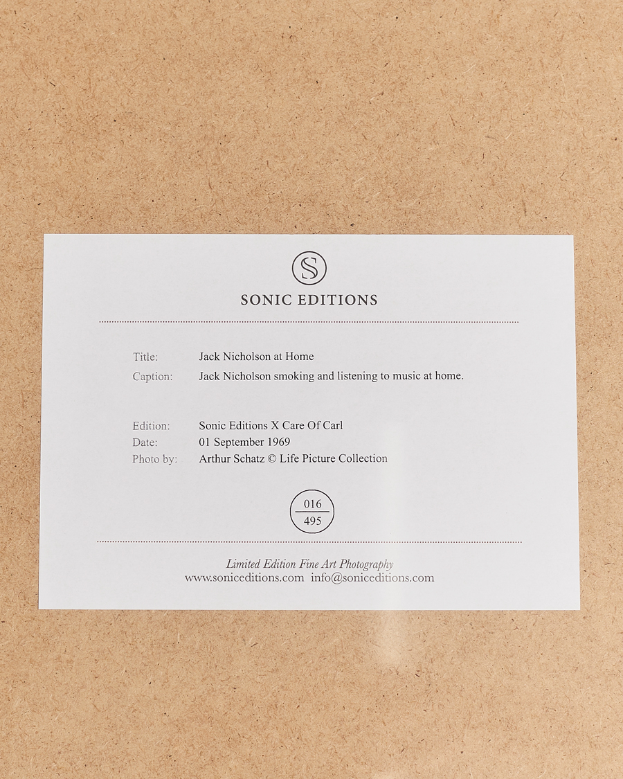 Men | Home | Sonic Editions | Framed Jack Nicholson At Home