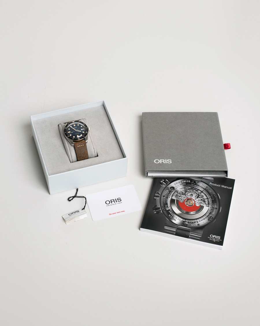Men | Oris Pre-Owned Divers Sixty-Five Steel Blue | Oris Pre-Owned | Divers Sixty-Five Steel Blue