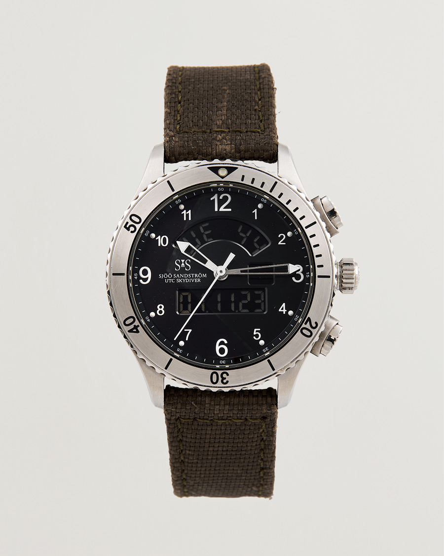 Men | Sjöö Sandström Pre-Owned UTC Skydiver 017401 Steel Black | Sjöö Sandström Pre-Owned | UTC Skydiver 017401 Steel Black