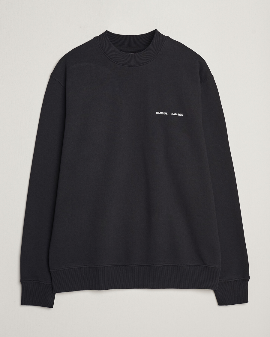 Men | Sweaters & Knitwear | Samsøe Samsøe | Norsbro Crew Neck Sweatshirt Black